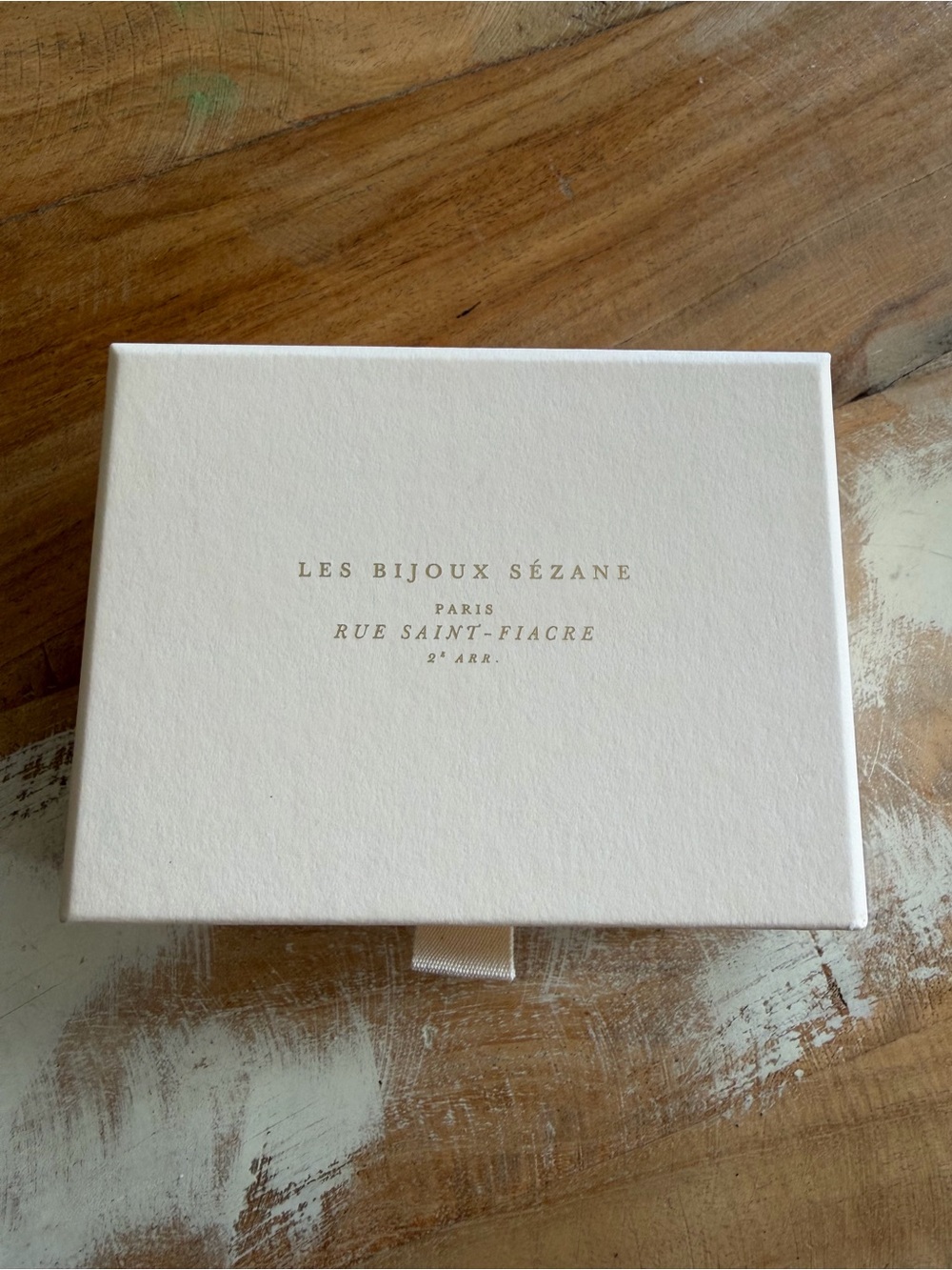 Sézane Cream Jewelry Box - Elegant Women Accessory